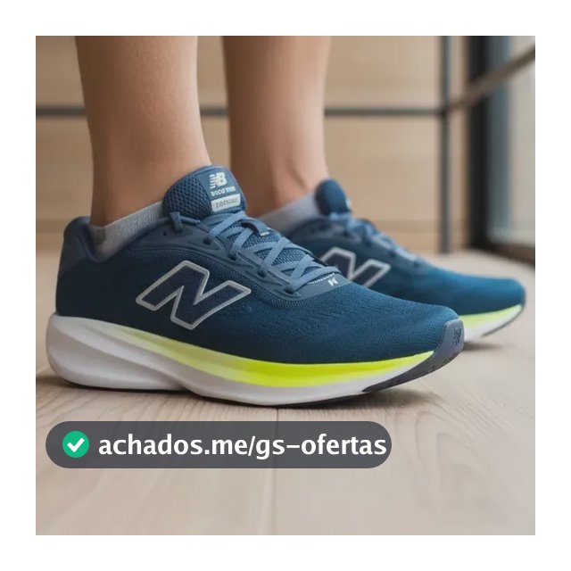 Tênis New Balance 680v9 Masculino Fresh Foam Corrida Treino Marinho/verde Claro Neon Liso 42