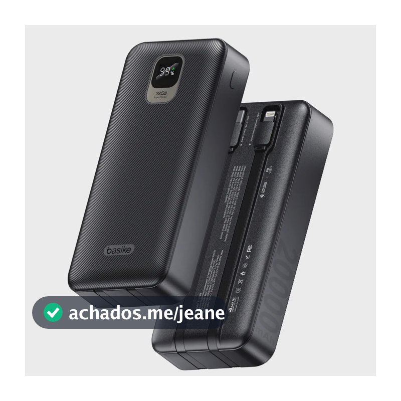 Carregador Portátil Power Bank 20.000mah