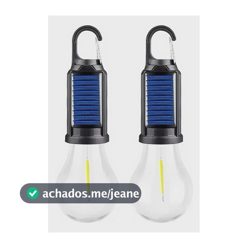 Kit 2 Lampada Led Inteligente Resistente A Água Luz Solar 5v