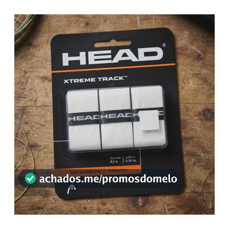 Overgrip Head Xtreme Track Branco Para Raquete - 3 Un