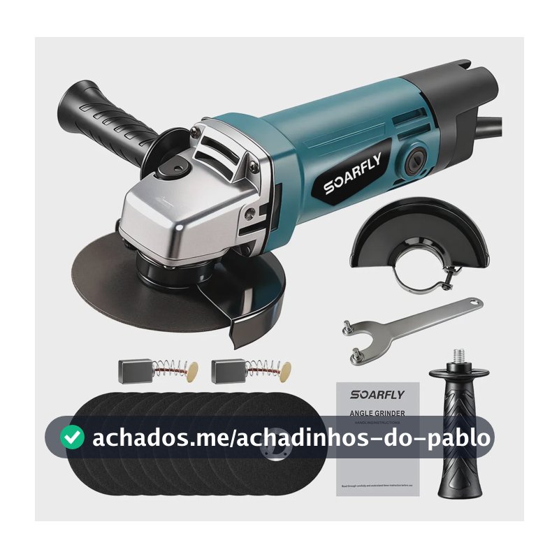 Esmerilhadeira Angular Professional 4.1/2 Lixadeira Azul 110/127v 50hz/60hz