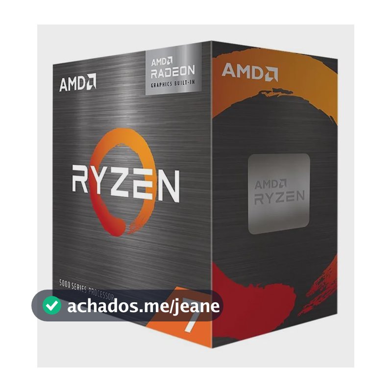 Processador Amd Ryzen 7 5700, 8-cores 16-threads 3.7ghz Am4