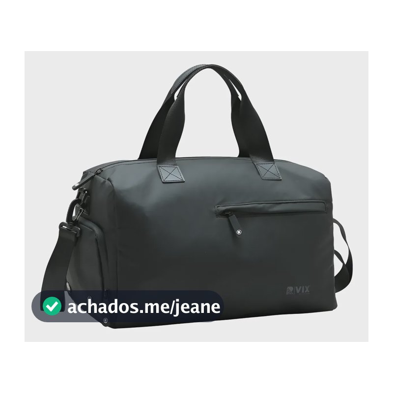 Bolsa Mochila Academia Sacola Mala Viagem De Mão Impermeável Preto