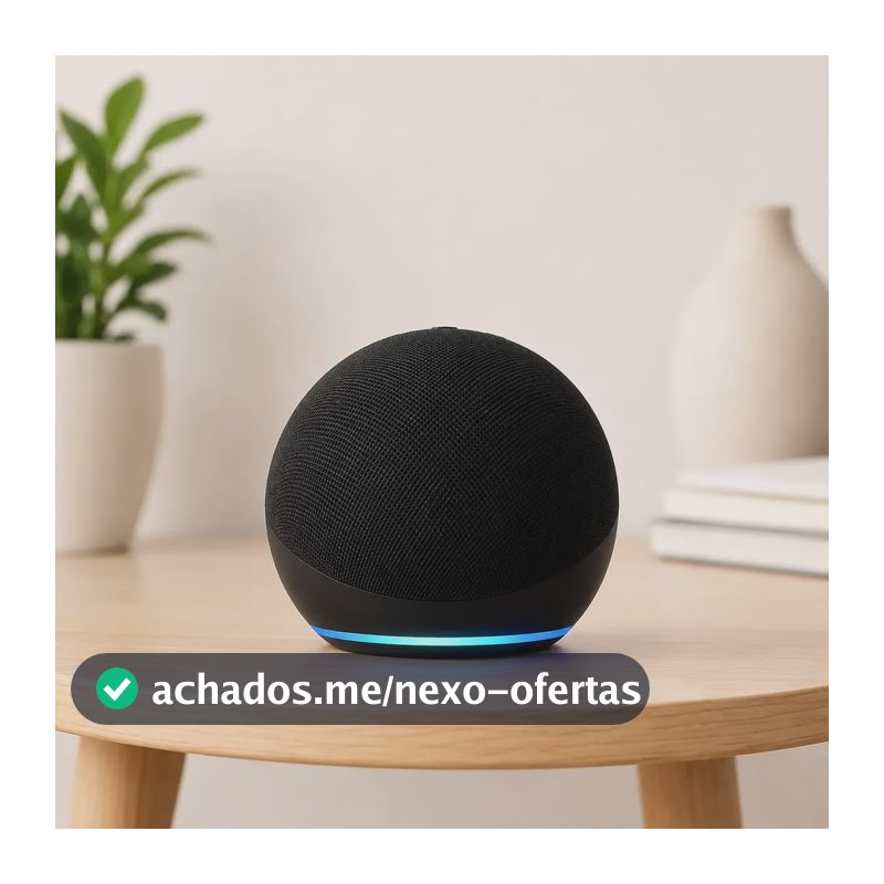 Alaxe Caixa De Som Inteligente Comando Voz Portátil Bluetoot Preto