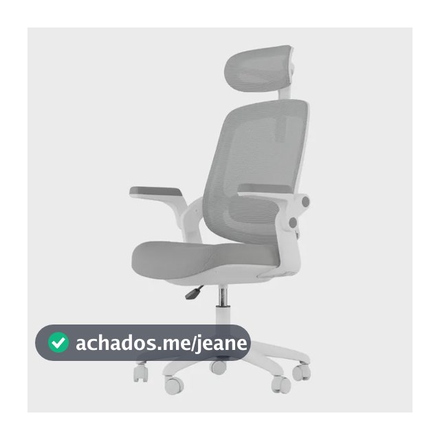 Cadeira Ergonômica Astra Em Mesh Cinza Elements Cinza Malha