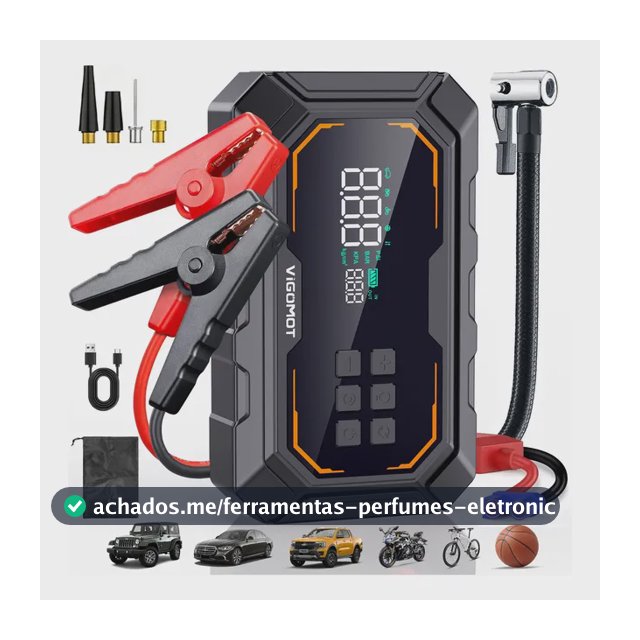 Auxiliar Partida Bateria Compressor Ar Automotivo Vigomot