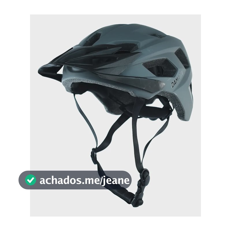 Capacete Bike Enduro Damatta Cinza G