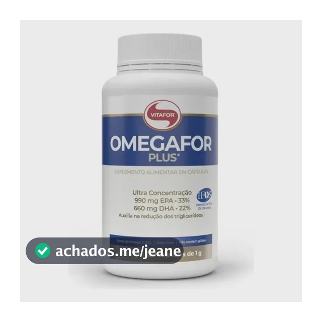 Omegafor Plus 120 Cápsulas Ômega 3 Vitafor