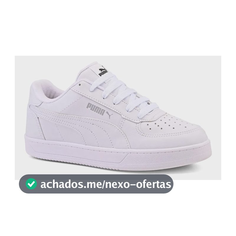 Tênis Puma Caven Masculino Original Macio Casual Leve Full Branco Animal Print 40 Br