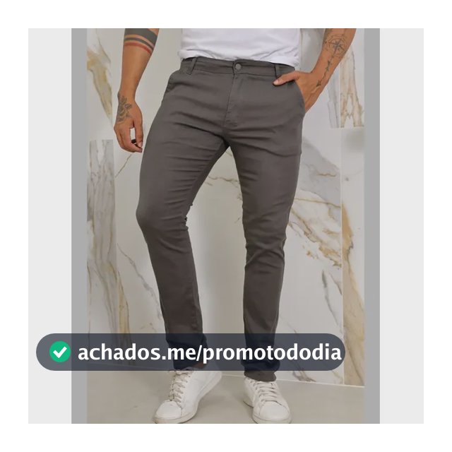 Calça Masculina Sarja Premium Esporte Fino Bolso Faca Lycra