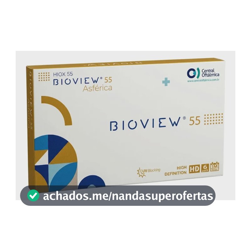 Lentes De Contato Bioview Asférica Hidrogel Rápida Grau Esférico -1.50 Miopia