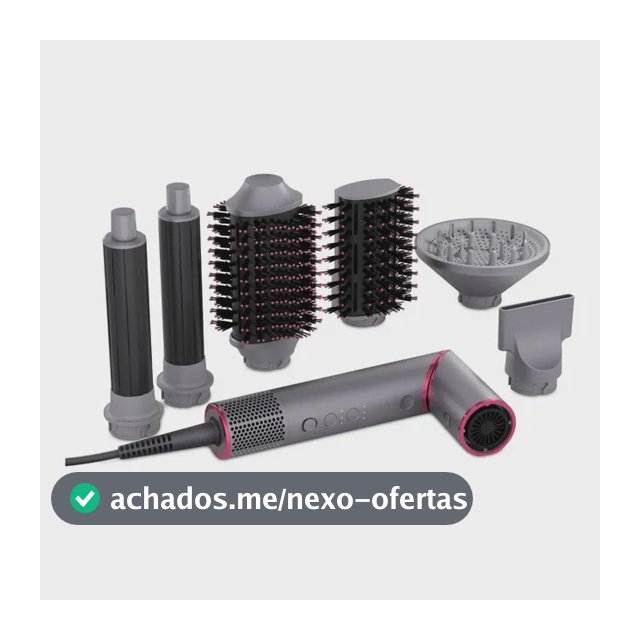 Secador de Cabelo PSD16A com 6 Acessórios 1450W Motor BLDC Philco Cinza E Rosa