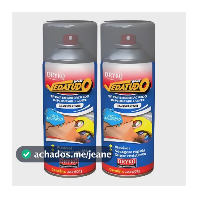 Kit 2 Borracha Líquida Vedatudo Impermeabilizante Spray