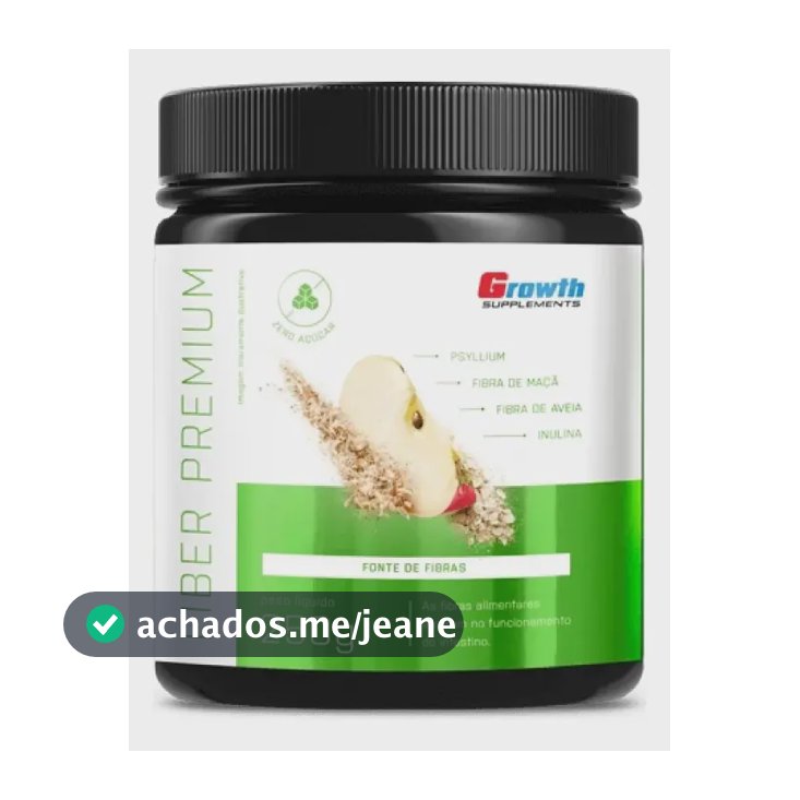 Fiber Premium 250g Growth Supplements Psyllium Fibra De Maçã Fibra De Aveia Inulina