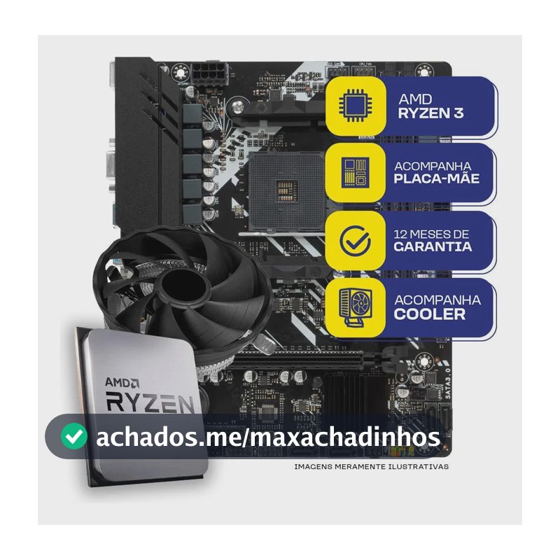 Kit Upgrade Gamer Mcl, Amd Ryzen 3 3200g, A320m