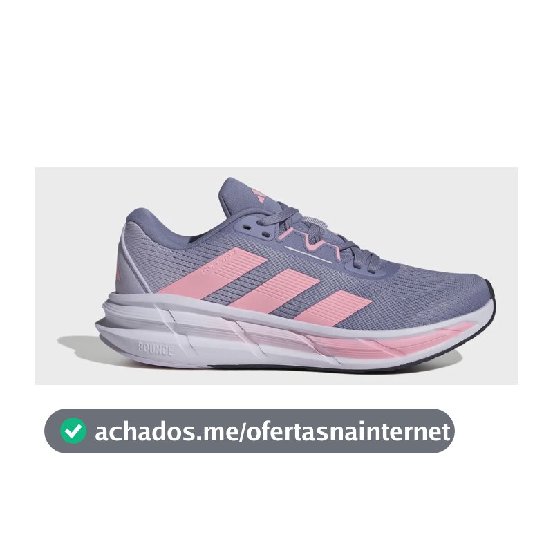 Tênis Feminino Questar 3 adidas Violeta E Rosa Liso 36
