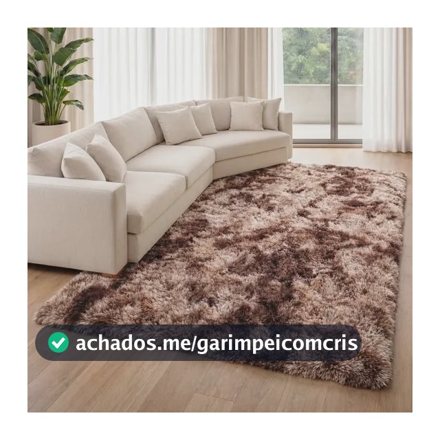 Tapete Sala 2,00x2,40 Quarto Felpudo Peludo Macio