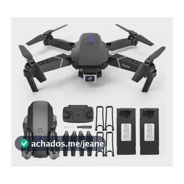Drone Aéreo Iigenai E88 Mini Dobrável FPV com Câmera 4K e 2 Baterias