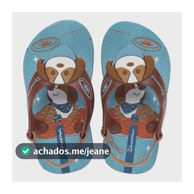 Chinelo De Dedo Bebê Ipanema Sporty Baby Grendene Elástico