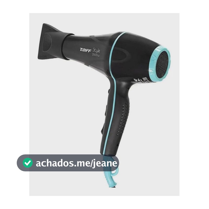 Taiff Secador Cabelo Style Preto Ion Profissional 2000w