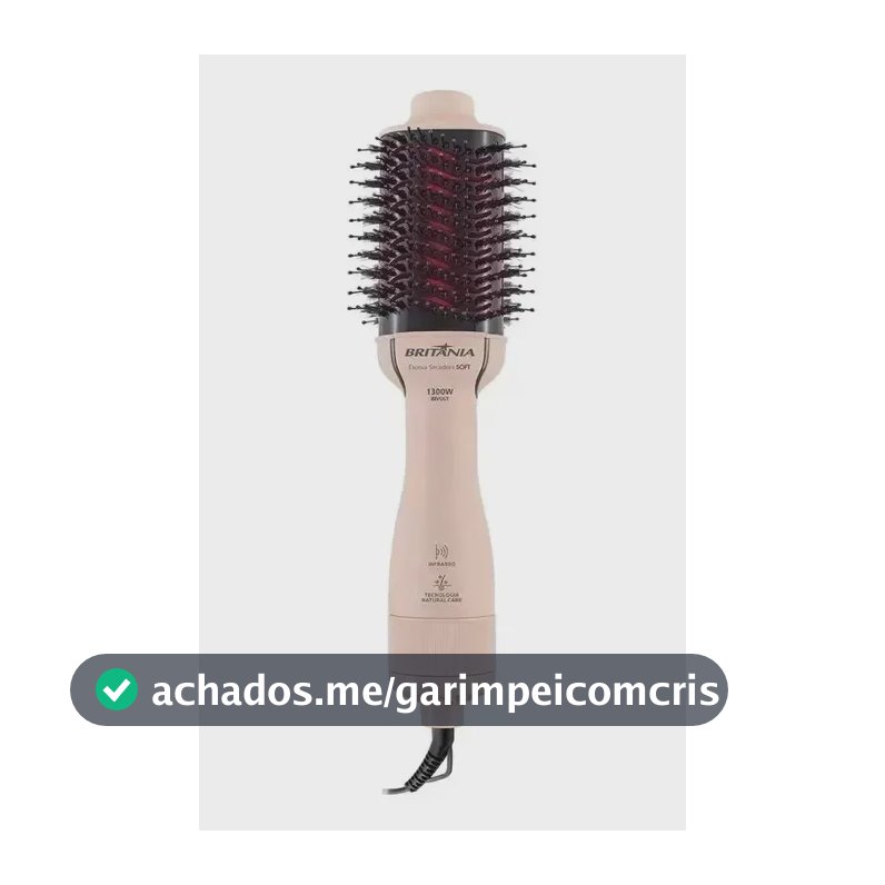 Escova Secadora Britânia Bivolt 1300w Soft Bec07r Original