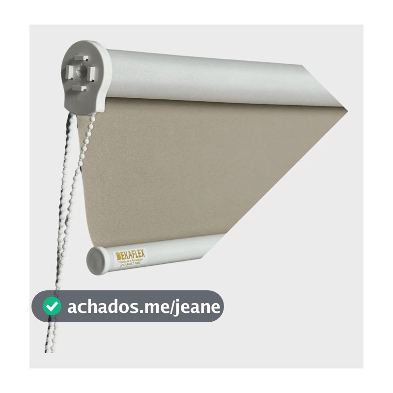 Cortina Rolo Blackout De Medida 1,50x1,50 Escurecer Quarto Cor Bege