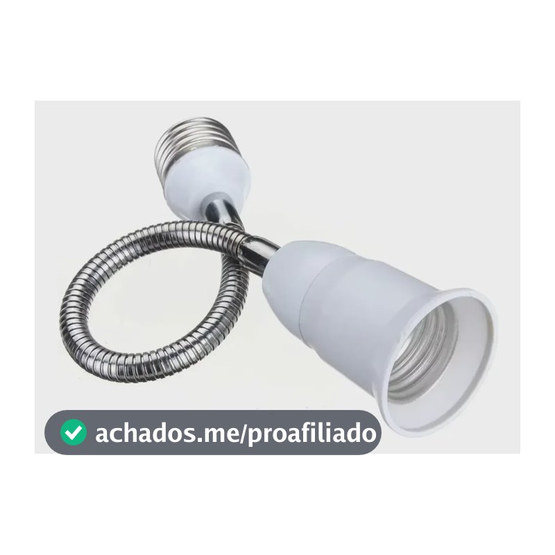 Extensor Lâmpada 60cm Adaptador Bocal Soquete E27