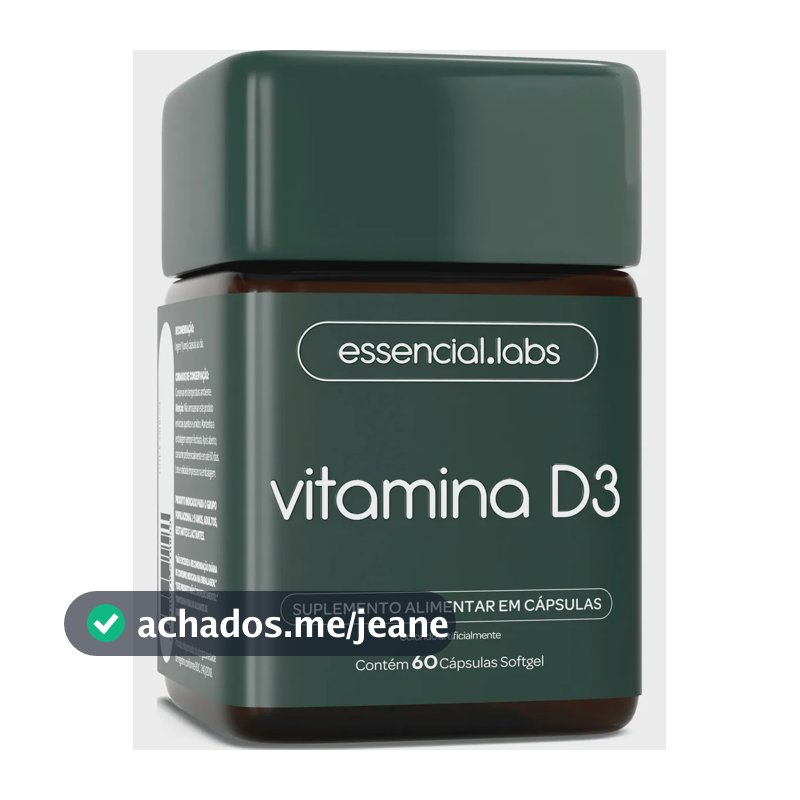 VITAMINA D3 2000ui - 60 Cápsulas Softgel - Fórmula Concentrada com Máxima Absorção