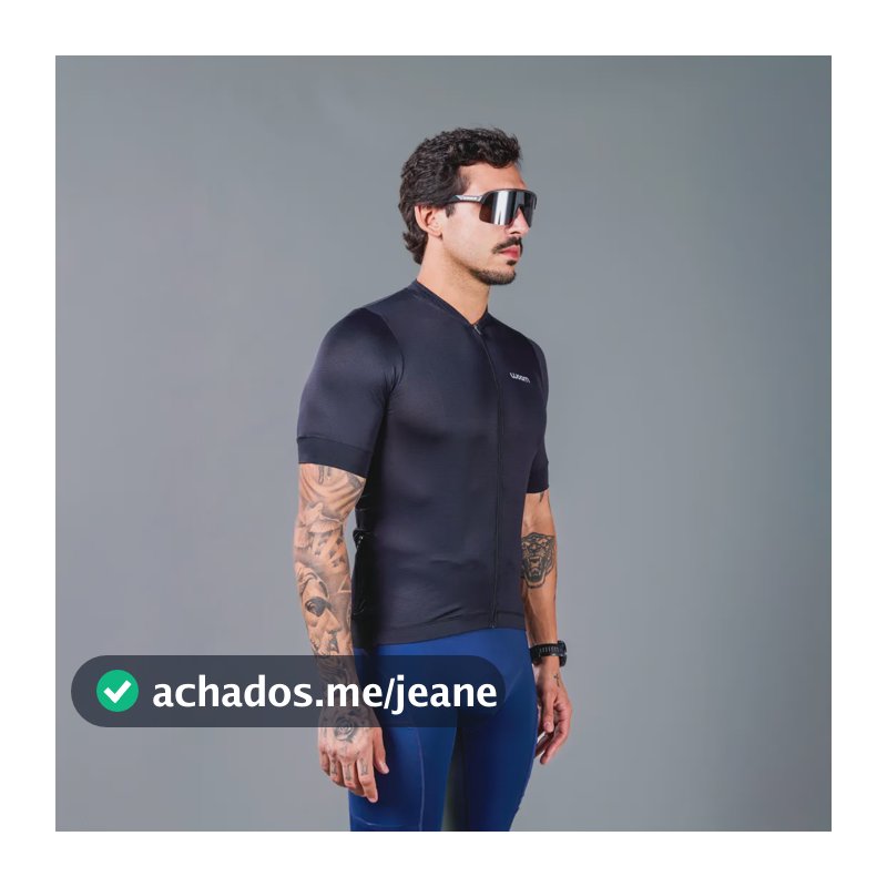 Jersey Cycling Woom Negra Masculina I Negra G
