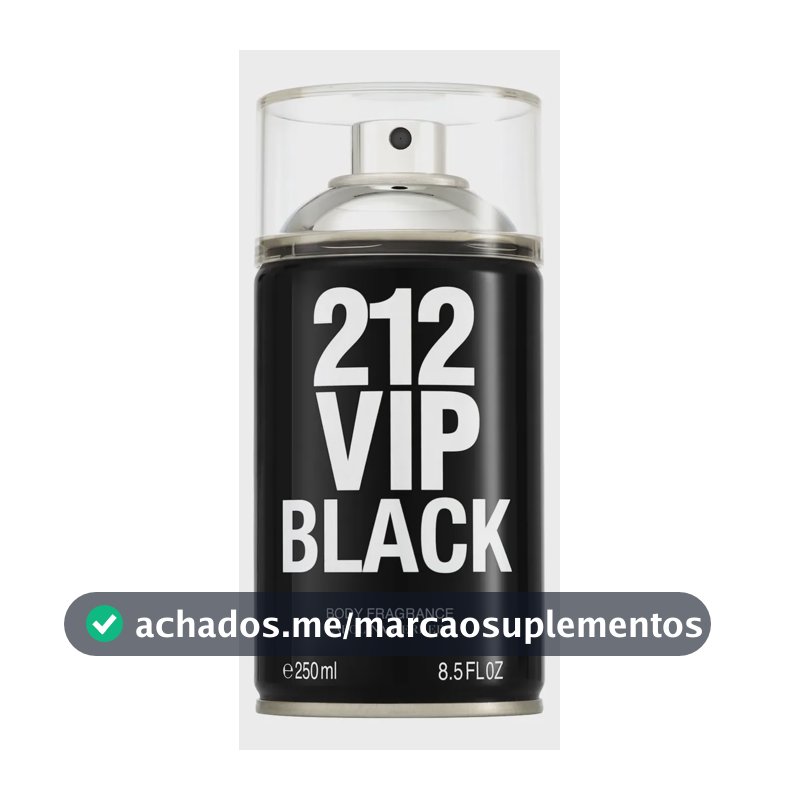 Carolina Herrera 212 Vip Men Black - Body Spray 250ml Blz Única