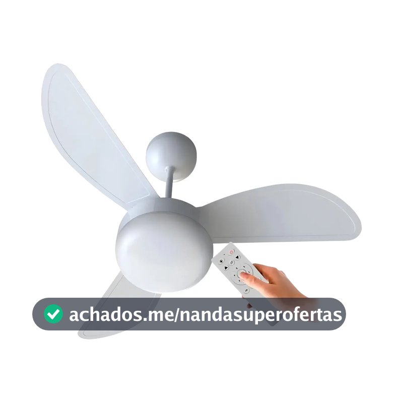 Ventilador De Teto C/ Controle 6 Vel. Fenix Ventisol