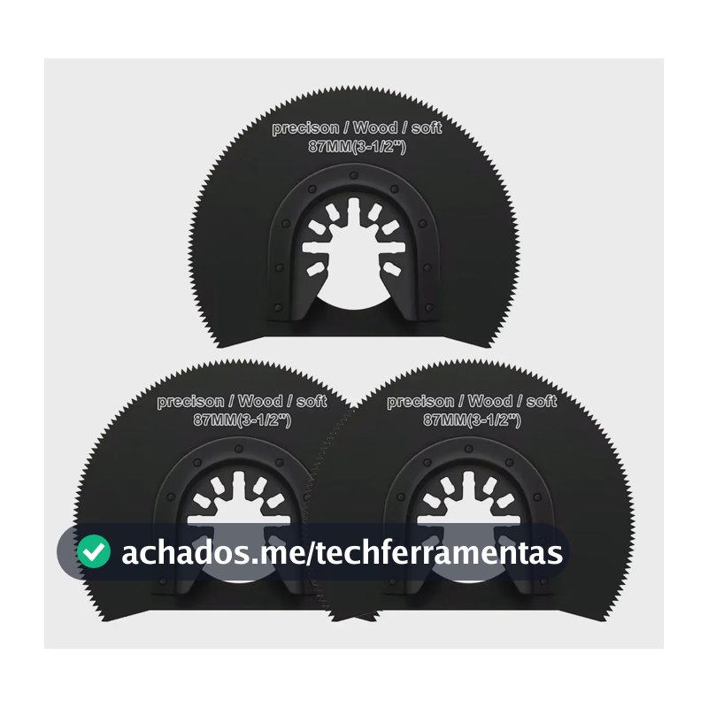 Kit 3 Lâmina Serra Circular Multiferramenta Multicorte
