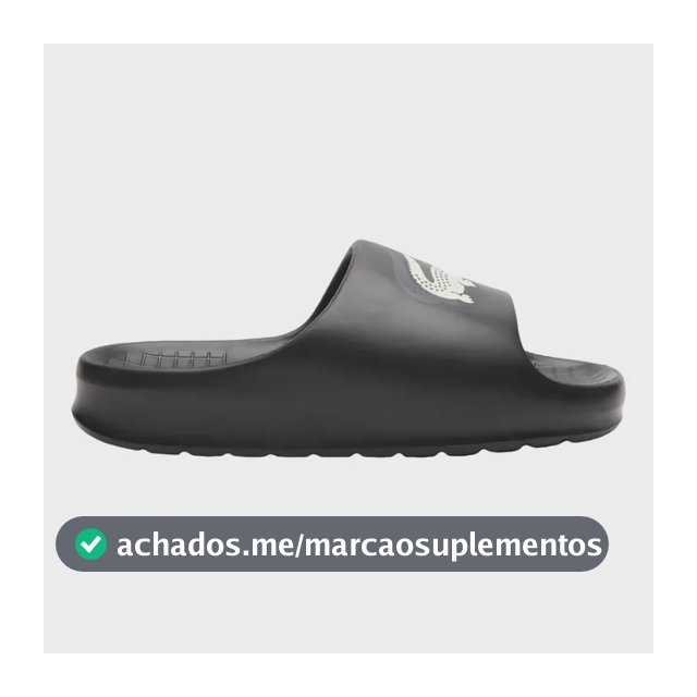 Chinelo Lacoste Masculino Serve Slide 2.0 - Original