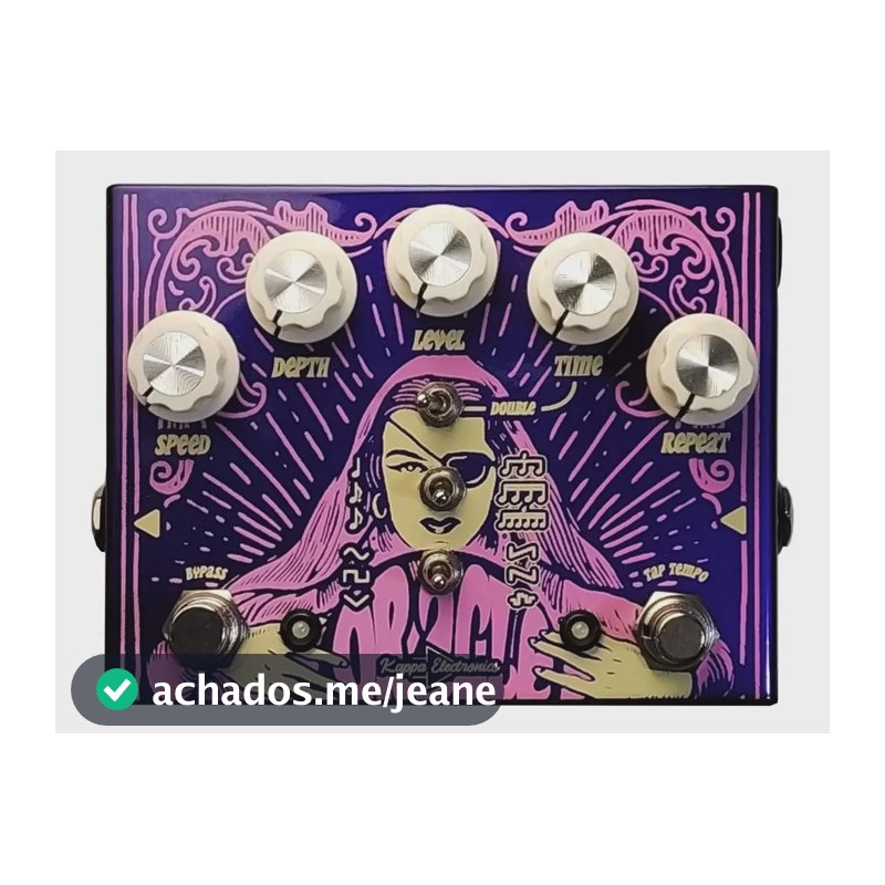 Pedal Delay Modulação Oracle Tap Tempo Kappa Electronics Púrpura 9V
