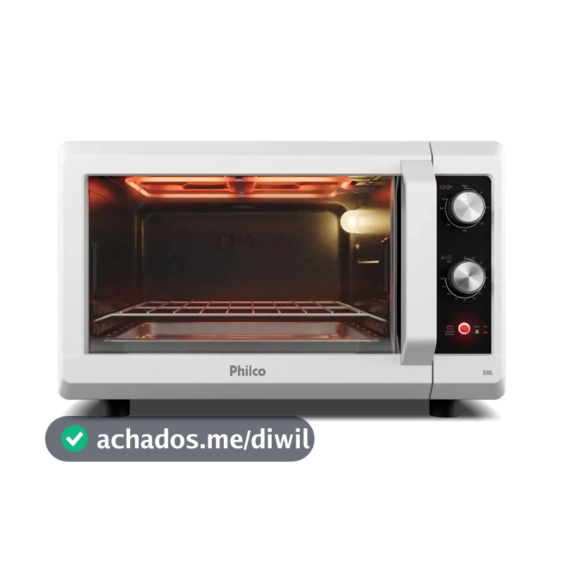 Forno Elétrico 50l Philco Dupla Resistência Pfe56b 127v Branco