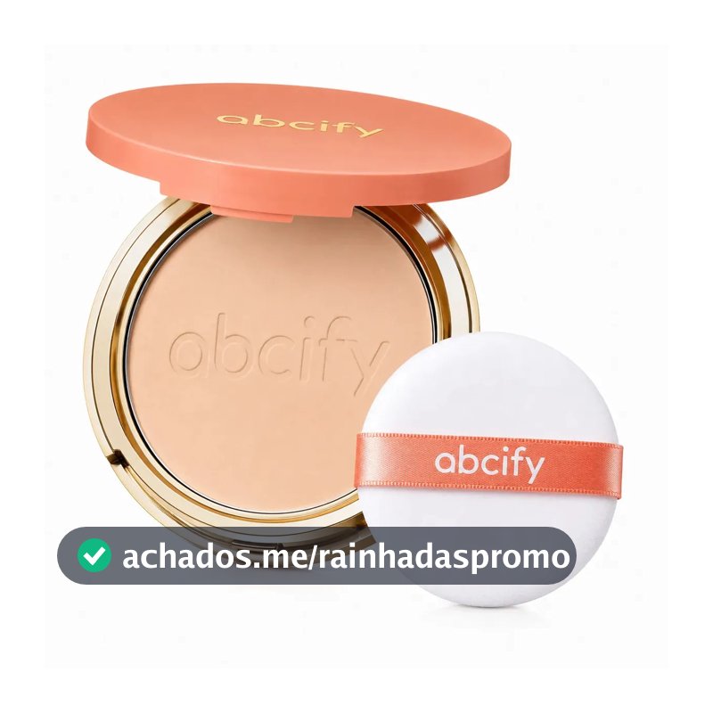 Abcify Pó Compacto Matte Controle de Oleosidade Cobertura Média Longa Duração 02 Bege Natural