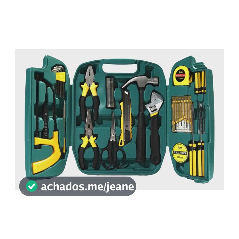 Kit Ferramentas 27 Peças Completo Alicates Martelo Multiuso 27 Peças