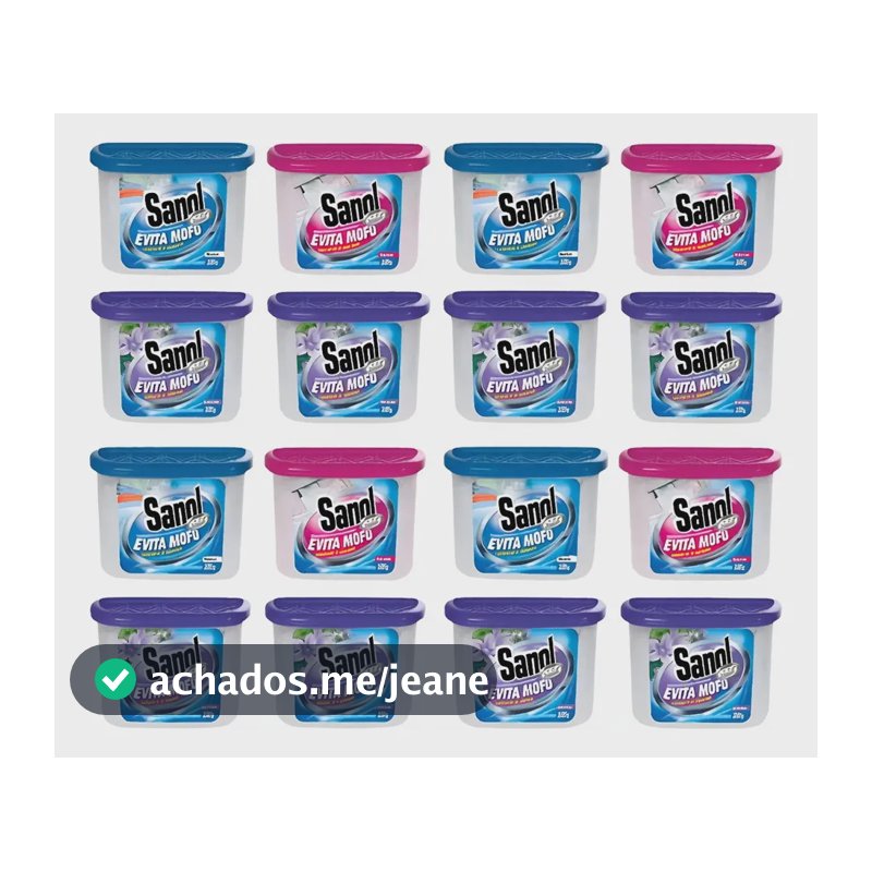 Antimofo Sanol Evita Mofo Perfumado Kit 16 Unidades