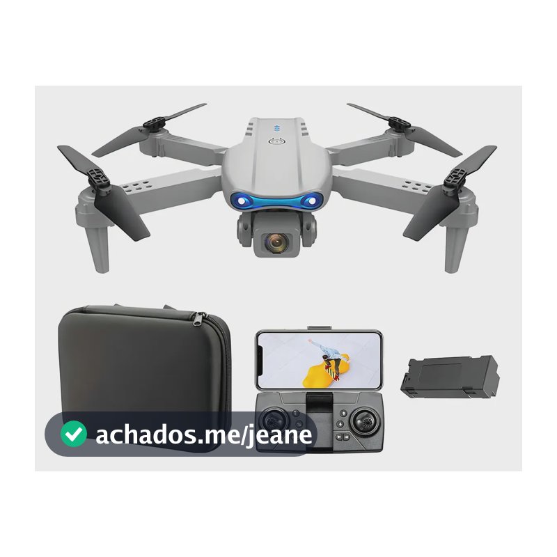 Drone E99 4k Wifi 2 Dupla Hdcâmeras Profissional Cor Cinza