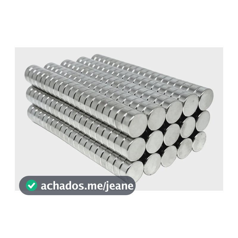 Imã De Neodímio Super Forte 10 Peça 13mm X 6mm 13x6