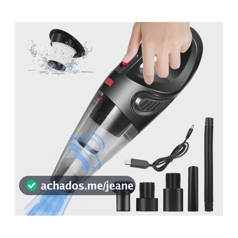 Aspirador Sem Fio Automotivo Imperio ZY-2021 120W Portátil para Carro