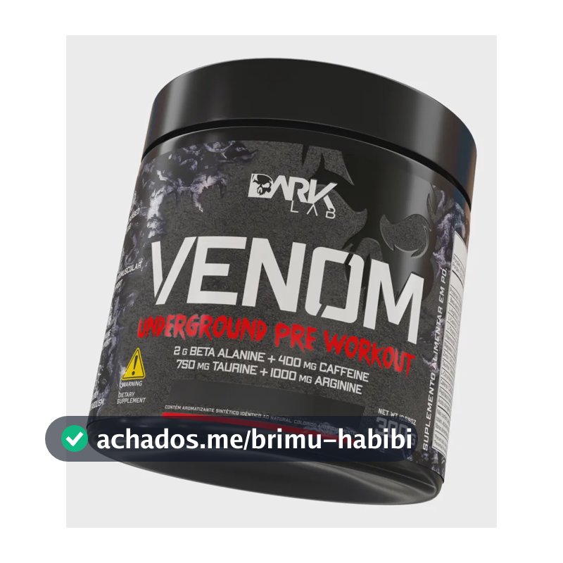 Pre Treino Venom Underground 300g Maça Verde Dark Lab