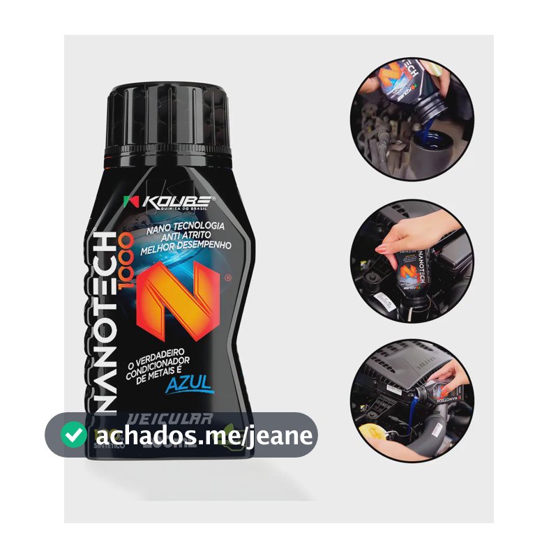 Aditivo Lubrificante Koube Nanotech 1000 Condicionador Metais 200ml