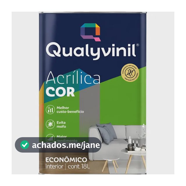 Tinta Antimofo Acrílica Econômica Qualyvinil