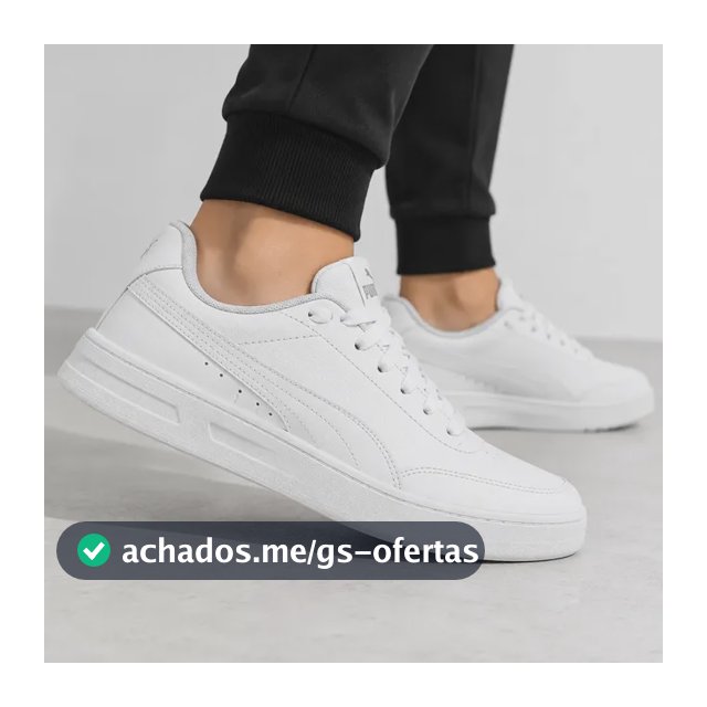 Tênis Puma Court Classic Clean Bdp Masculino Urbano Casual