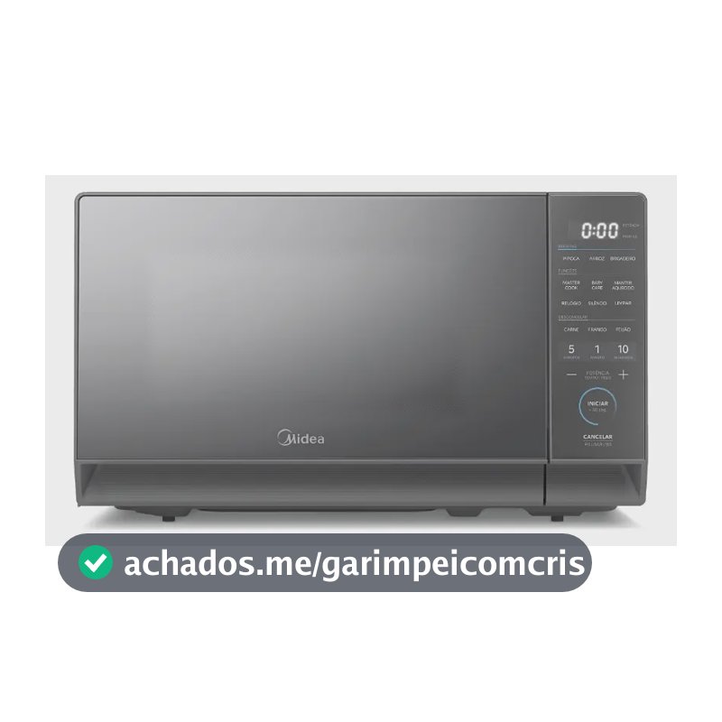 Micro-ondas 20l Prata Porta Espelhada Mastercook Midea