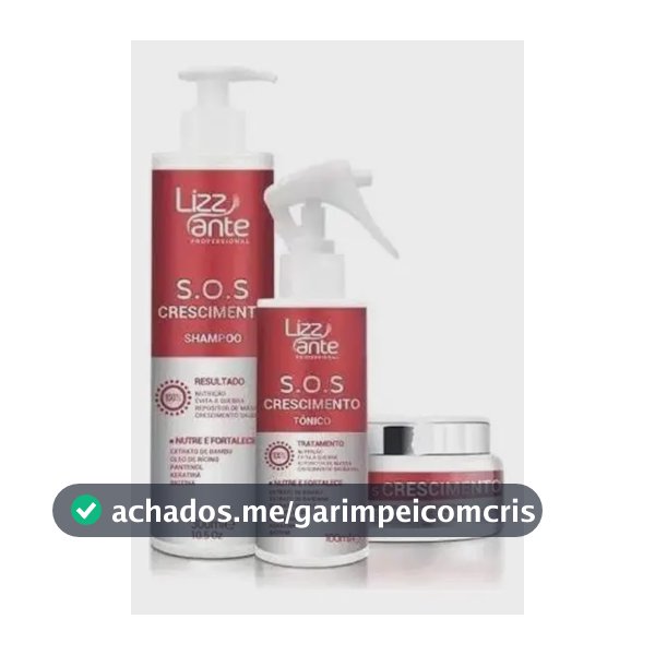 Kit Sos Fortalecimento Capilar VSR - Kit 3 Unidades