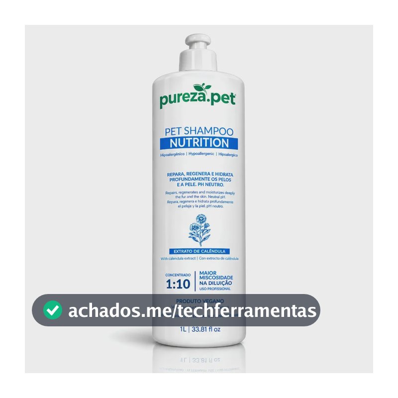 Shampoo Pet Cachorro Hipoalergênico Nutrição Shampoo Cães Nutrição 1L