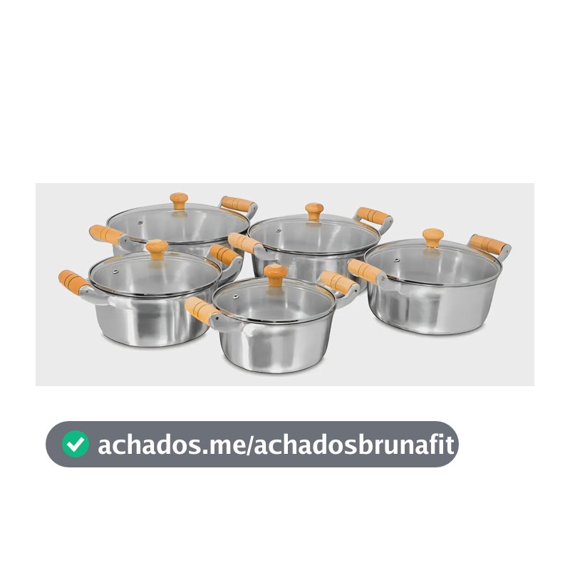 Jogo De Panela Aluminio Fundido Batido Grosso !! Cor Polido