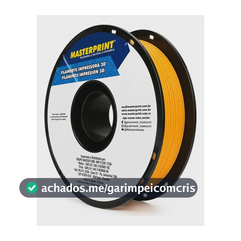 Filamento Impressão 3d 1,75mm 1kg Masterprint Petg Amarelo